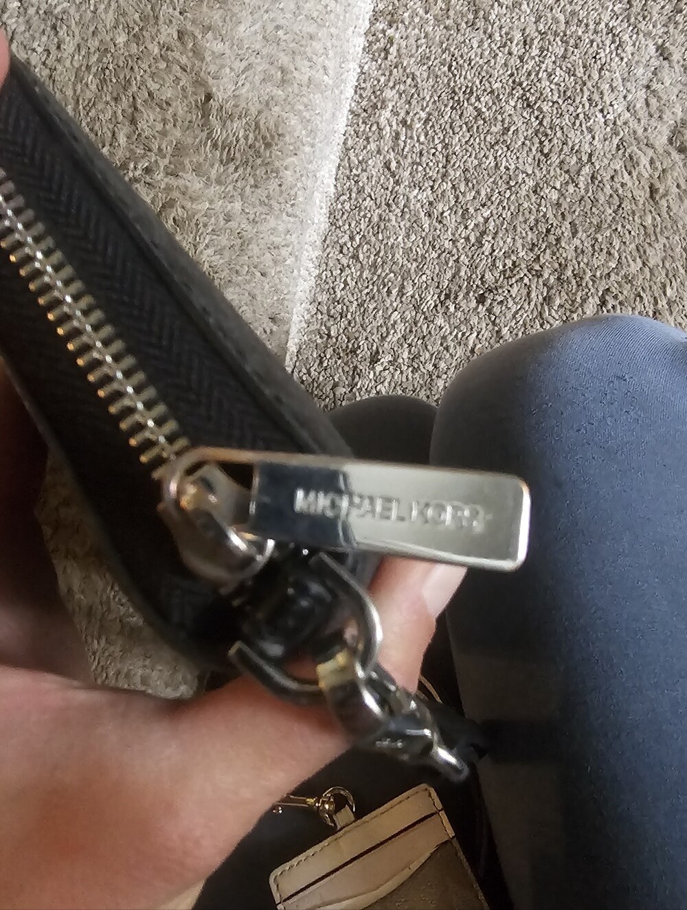 Michael Kors Black Zip-Around Wristlet - Picture 4 of 9